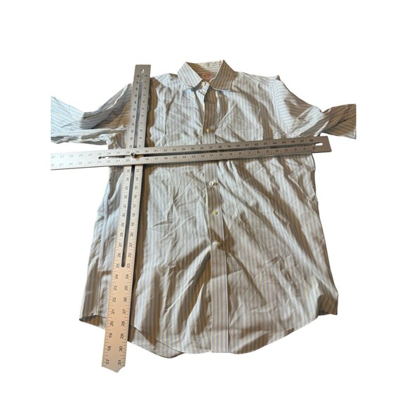 Brooks Brothers‎ Shirt Mens 15.5-34 Traditional Fit Dress Button Up Blue Yellow - Picture 6 of 8